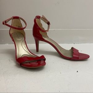 Patent Leather Red Scallop Stiletto Heels